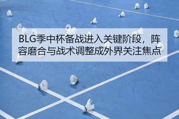 BLG季中杯备战进入关键阶段，阵容磨合与战术调整成外界关注焦点